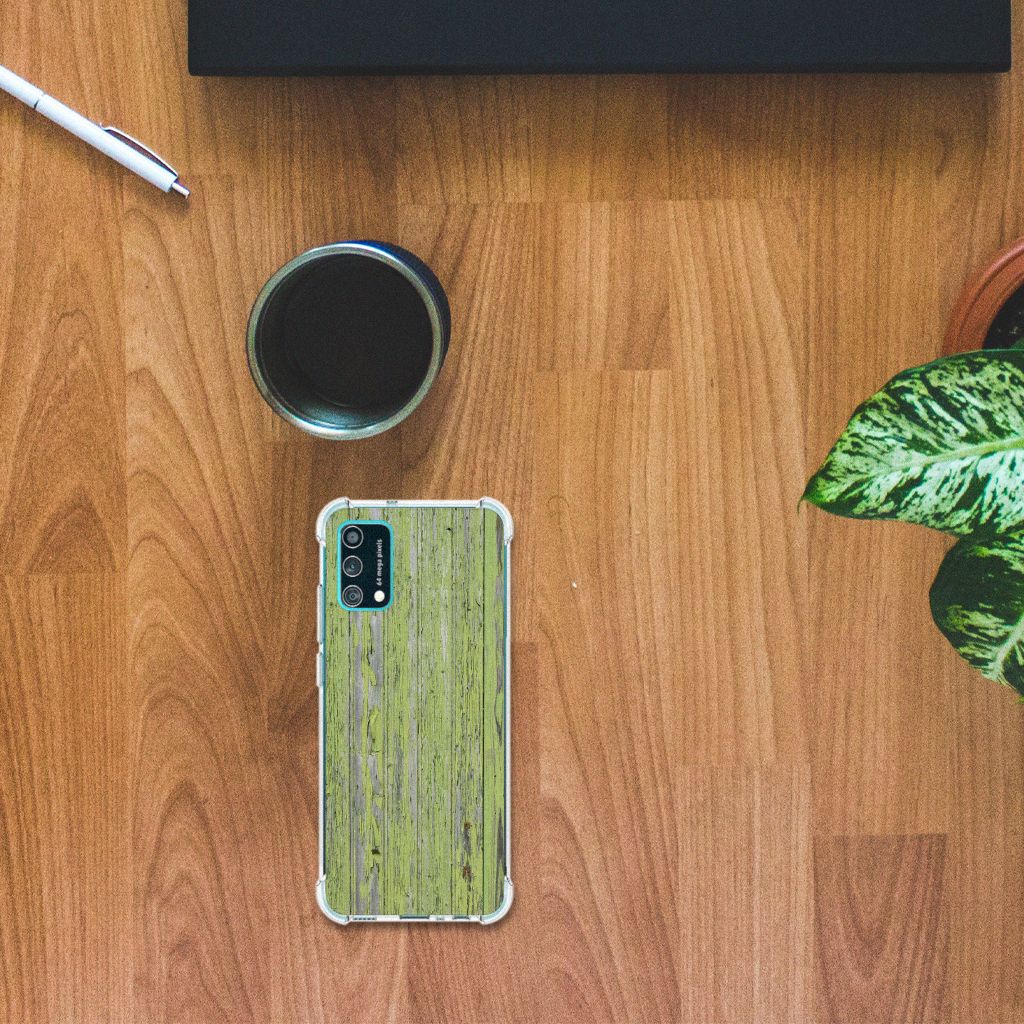 Samsung Galaxy M02s | A02s Stevig Telefoonhoesje Green Wood