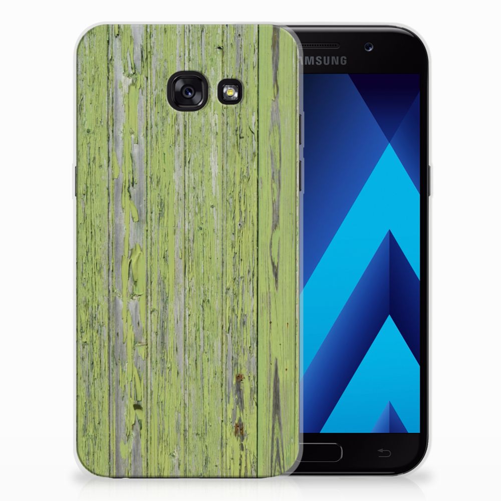 Samsung Galaxy A5 2017 Bumper Hoesje Green Wood