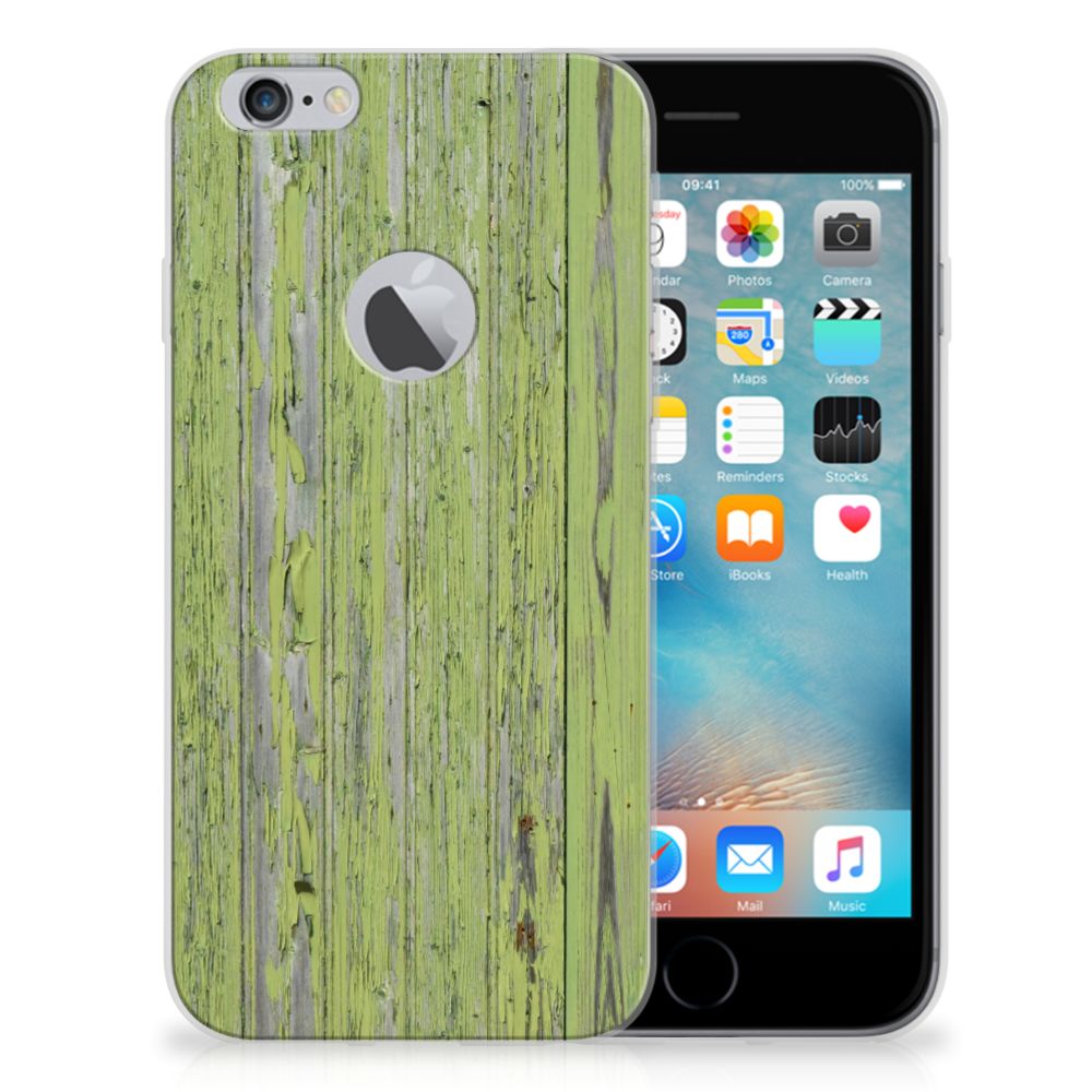 Apple iPhone 6 Plus | 6s Plus TPU Hoesje Design Green Wood