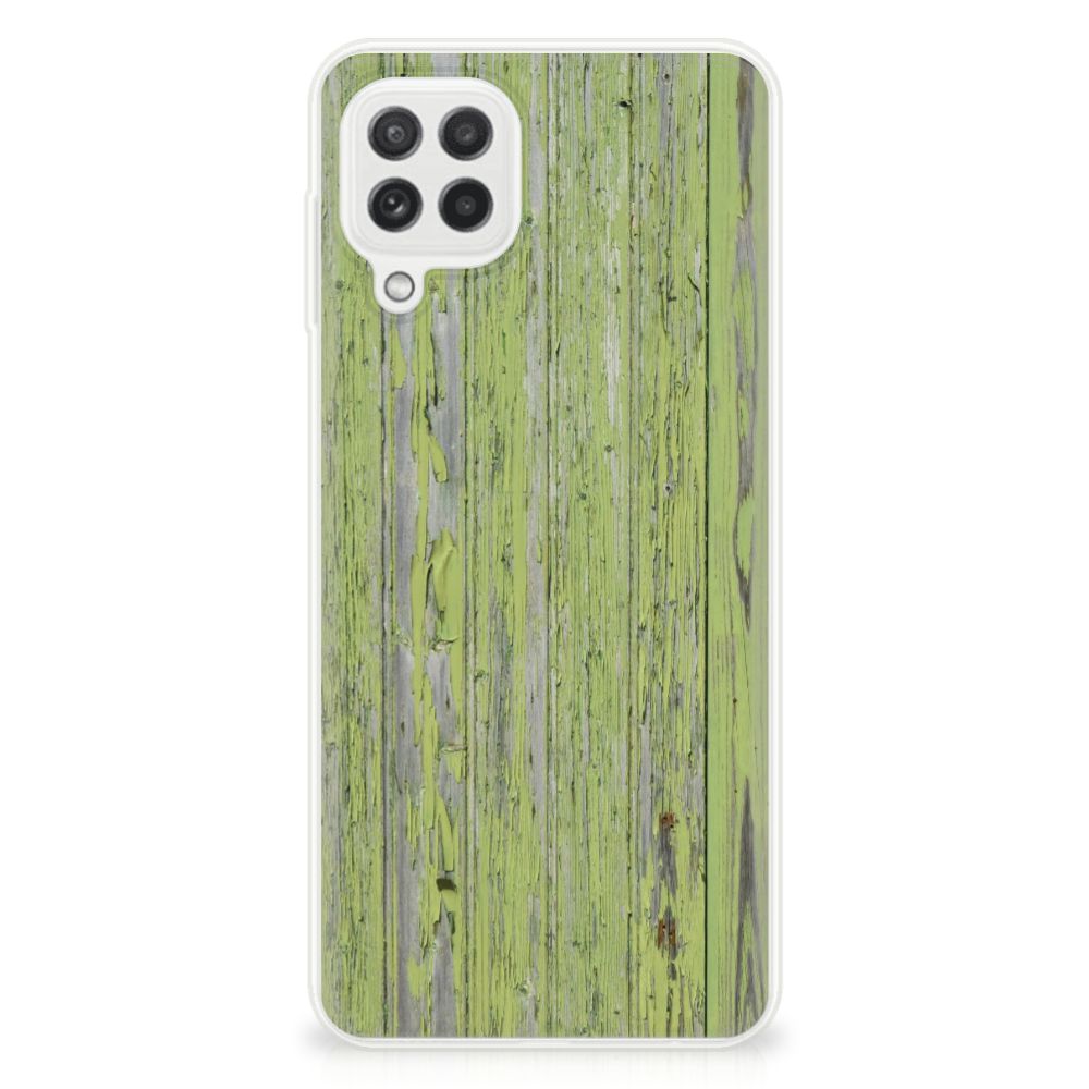 Samsung Galaxy A22 4G | M22 Bumper Hoesje Green Wood