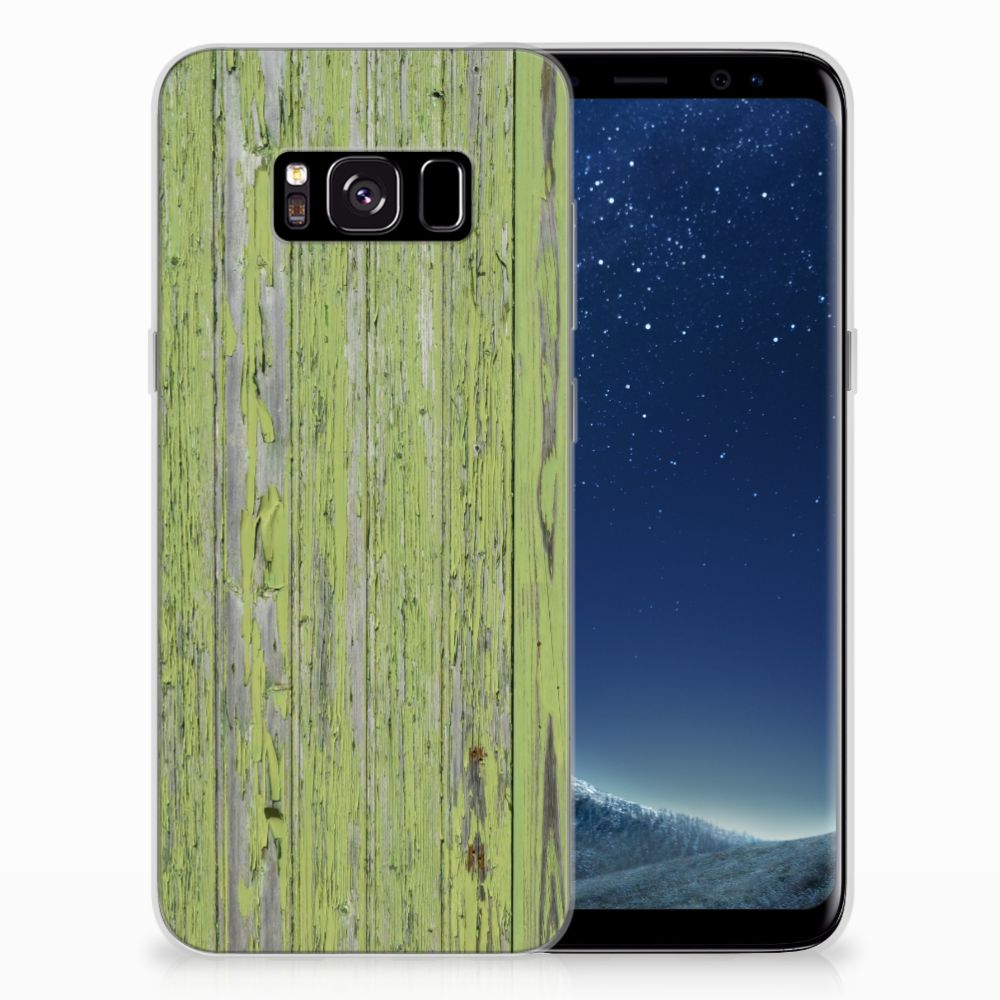 Samsung Galaxy S8 Bumper Hoesje Green Wood