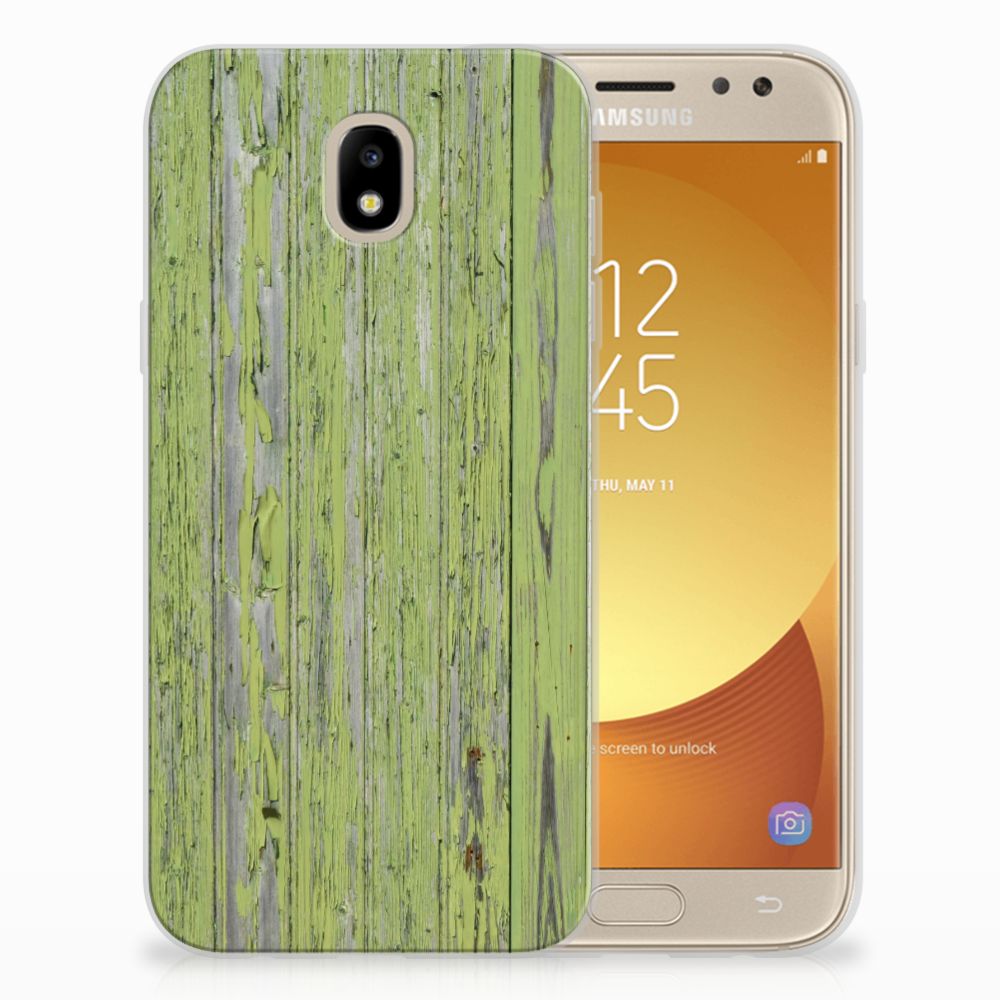 Samsung Galaxy J5 2017 Bumper Hoesje Green Wood