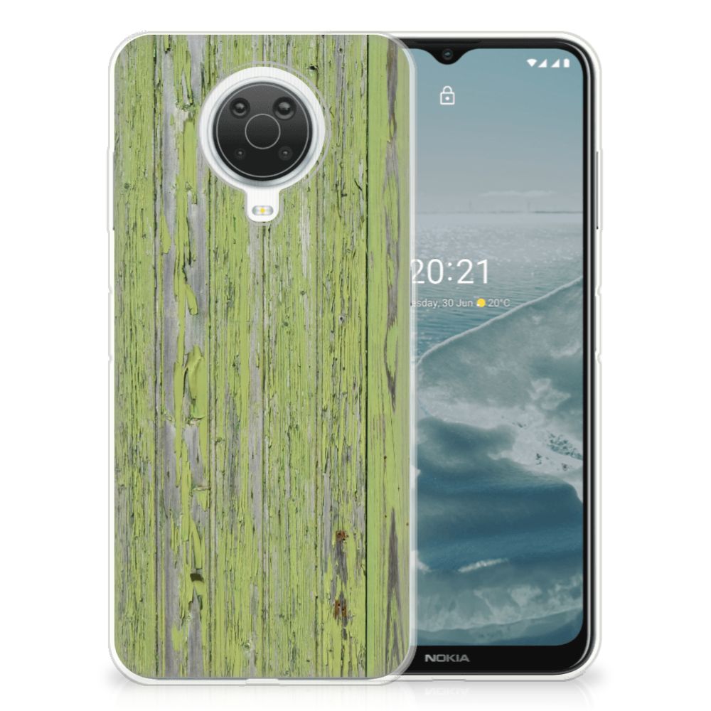Nokia G20 | G10 Bumper Hoesje Green Wood
