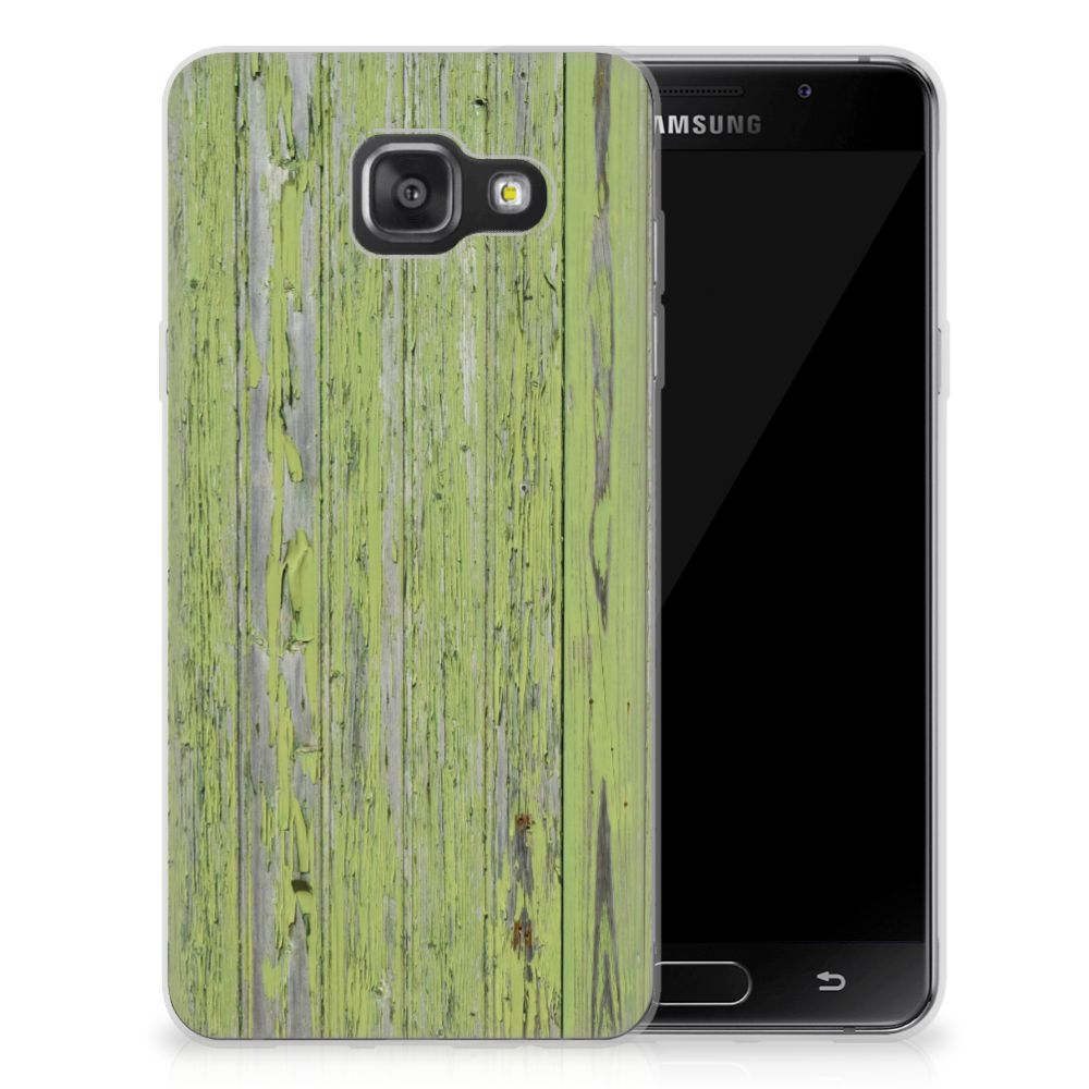 Samsung Galaxy A3 2016 Bumper Hoesje Green Wood