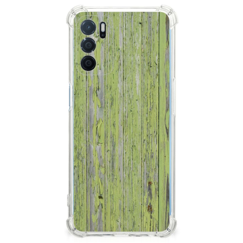 OPPO A16 | A16s | A54s Stevig Telefoonhoesje Green Wood