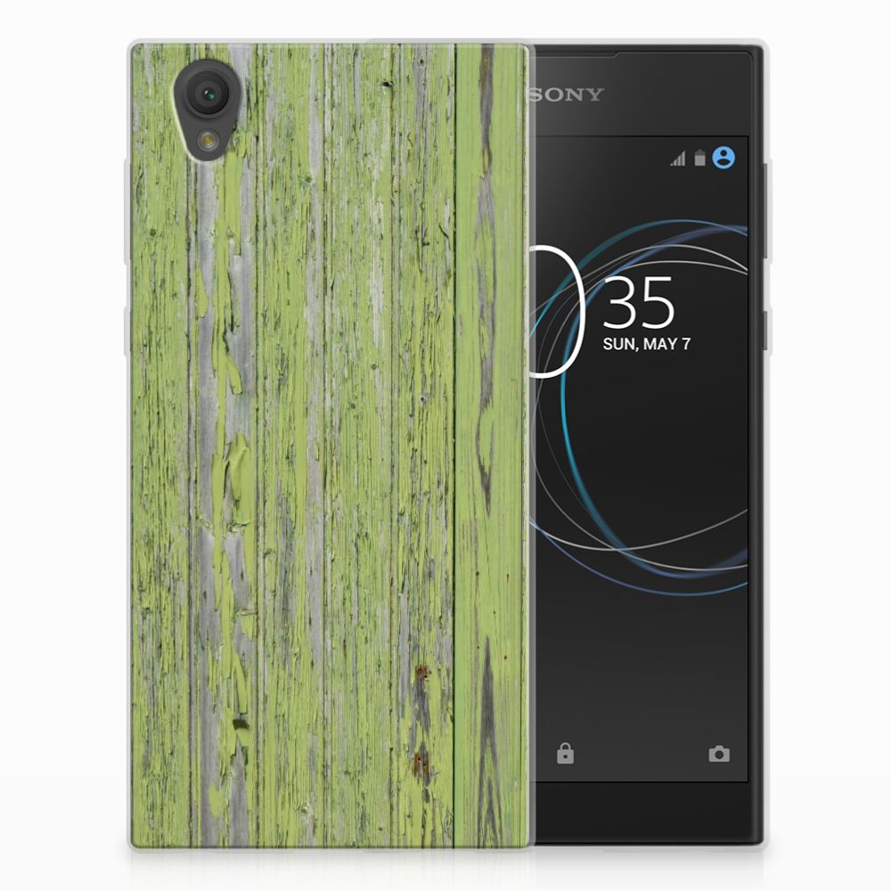 Sony Xperia L1 TPU Hoesje Design Green Wood
