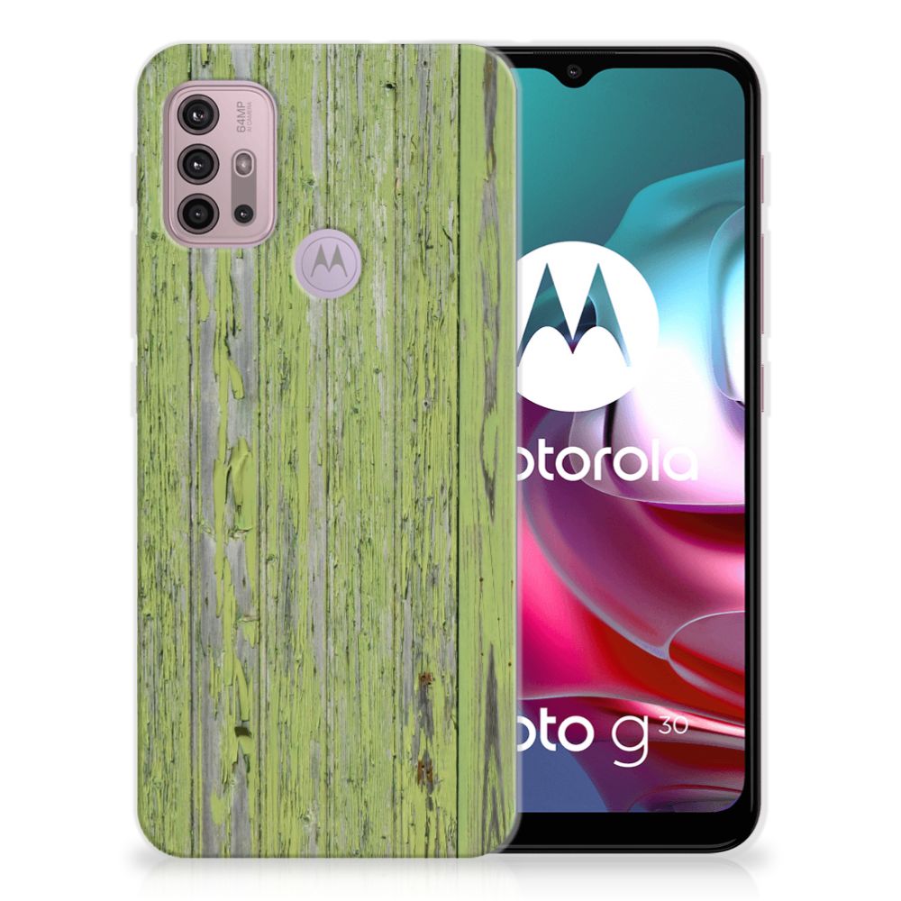 Motorola Moto G30 | G10 Bumper Hoesje Green Wood