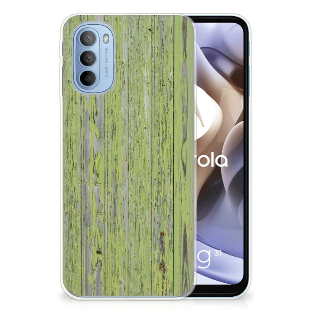 Motorola Moto G31 | G41 Bumper Hoesje Green Wood
