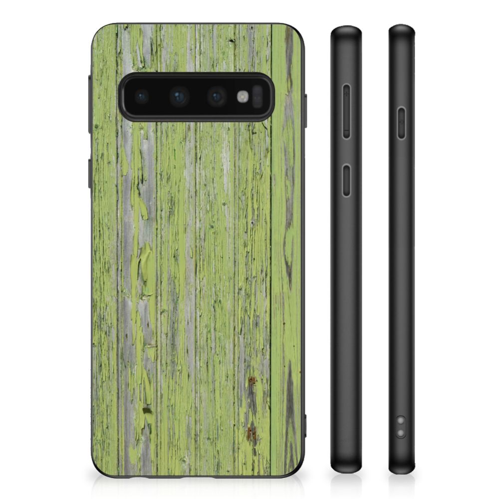 Samsung Galaxy S10 Grip Case Green Wood