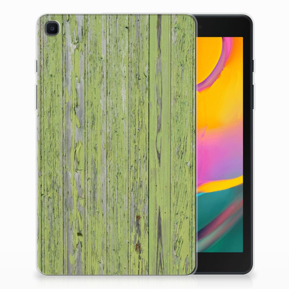 Samsung Galaxy Tab A 8.0 (2019) Silicone Tablet Hoes Green Wood