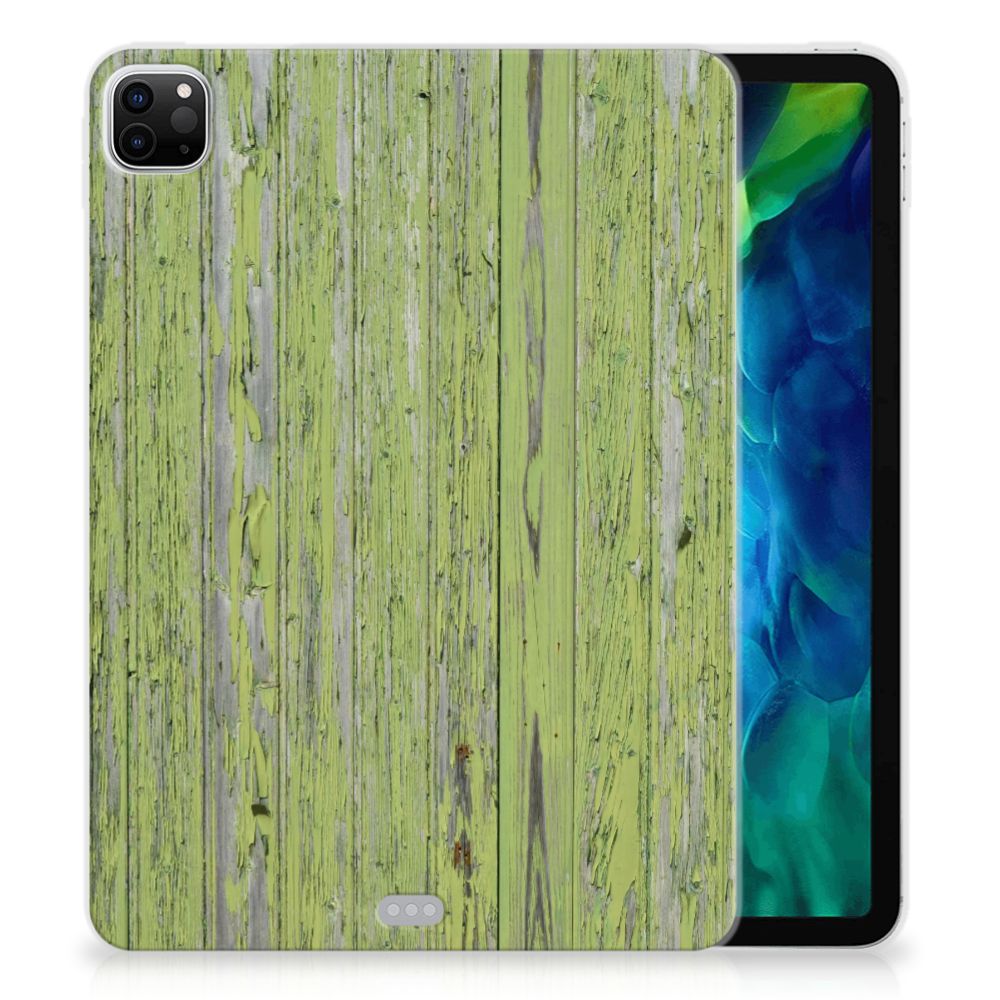 iPad Pro 11 inch (2021) | iPad Pro 11 inch (2020) Silicone Tablet Hoes Green Wood