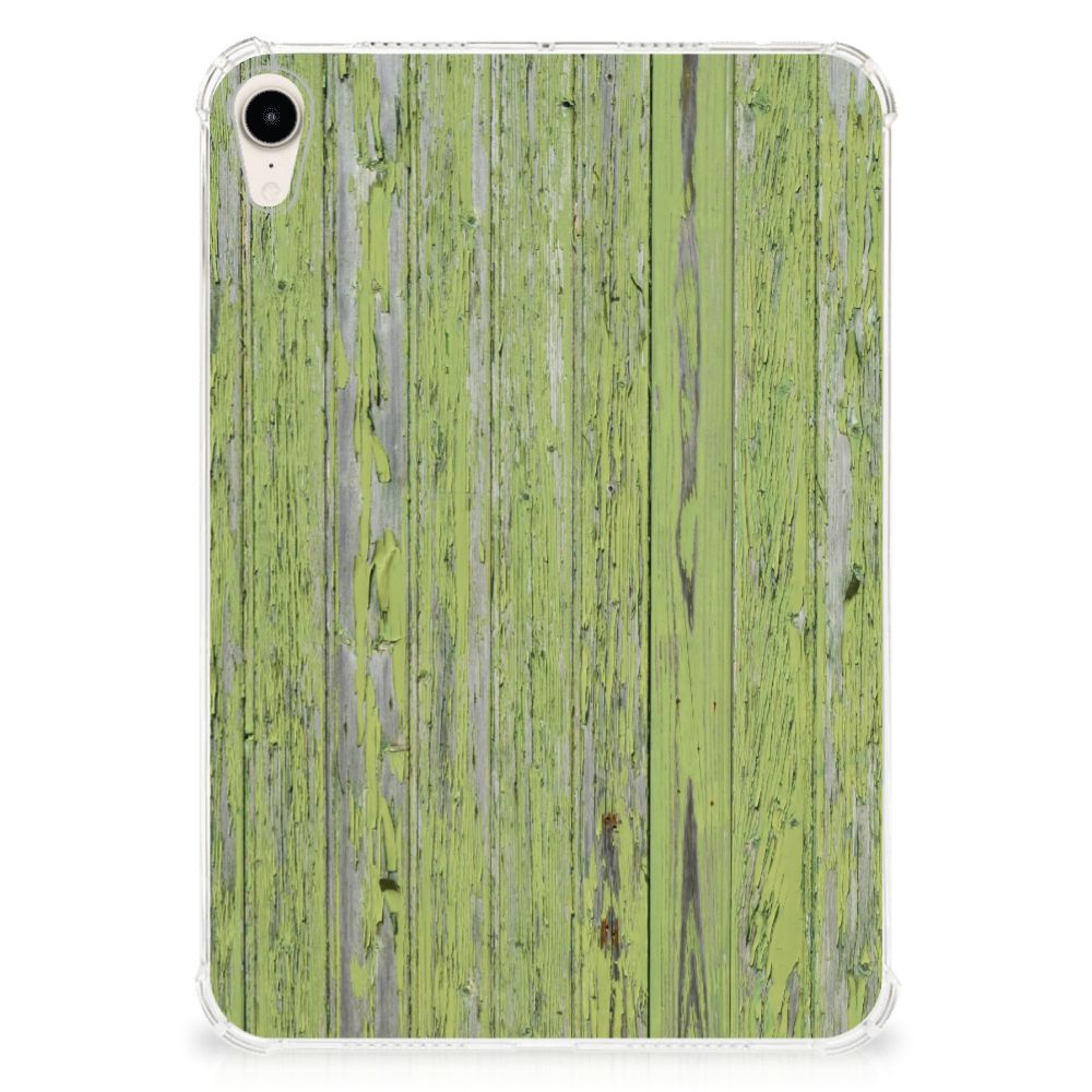 Apple iPad mini 6 (2021) Silicone Tablet Hoes Green Wood