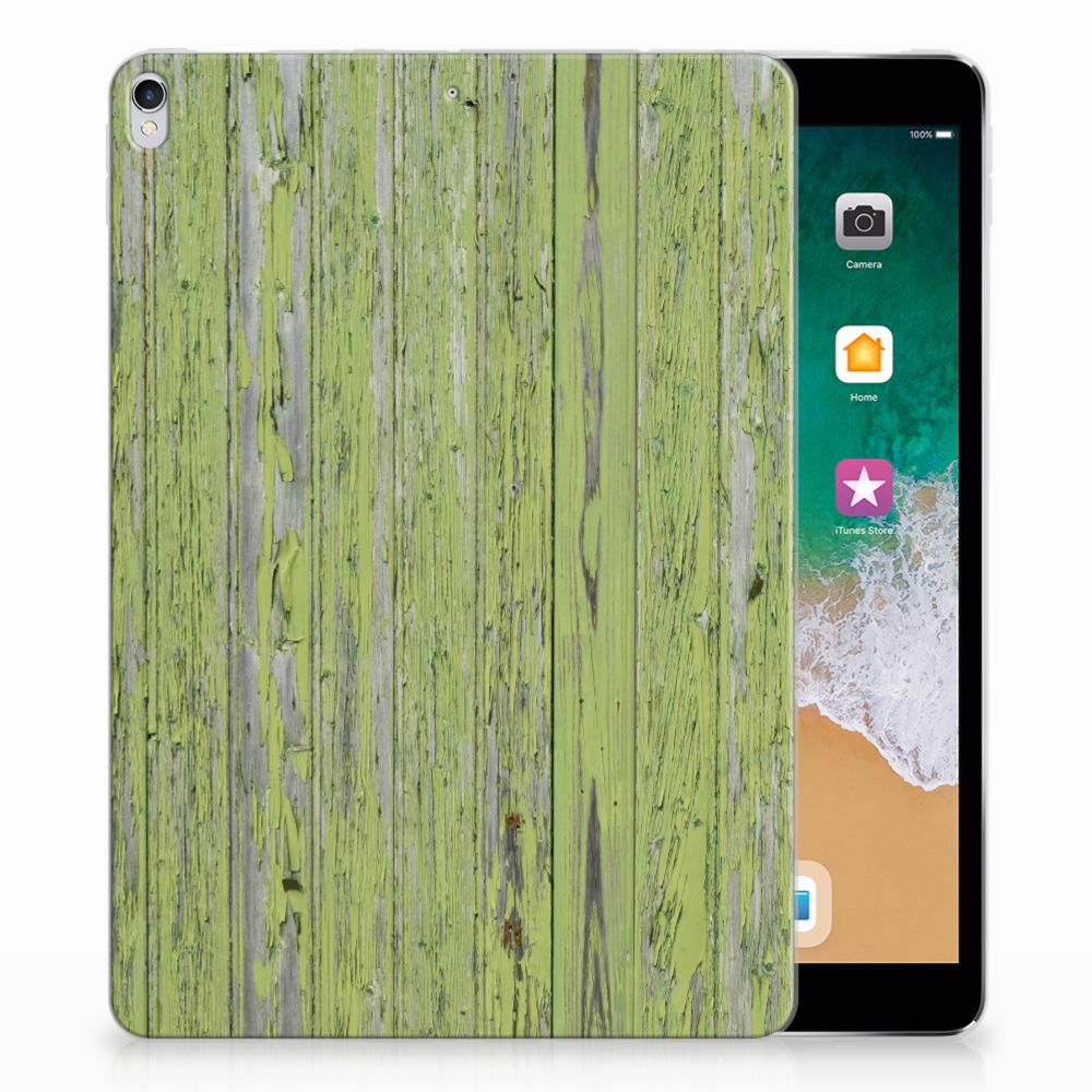 Apple iPad Pro 10.5 Silicone Tablet Hoes Green Wood
