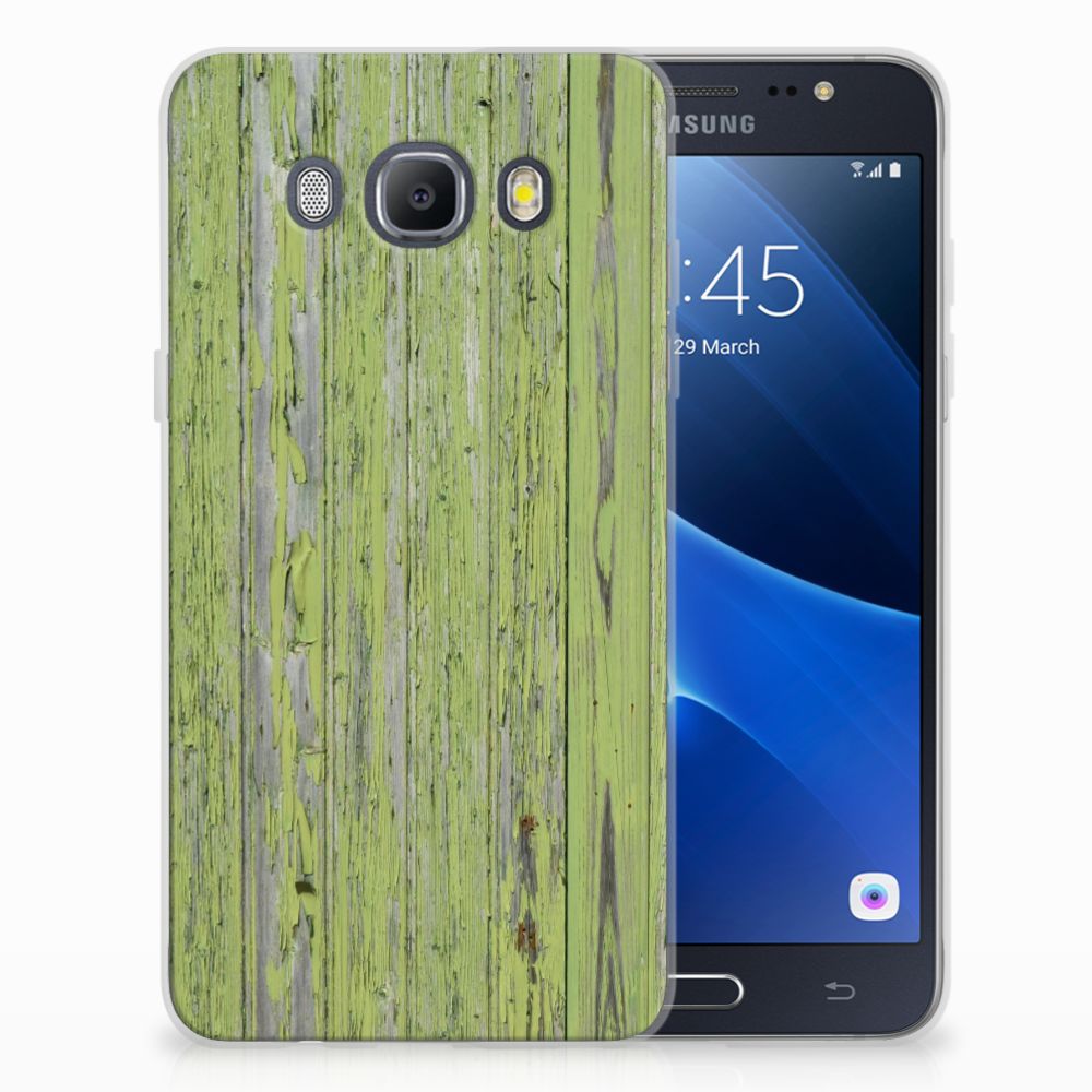 Samsung Galaxy J5 2016 Bumper Hoesje Green Wood