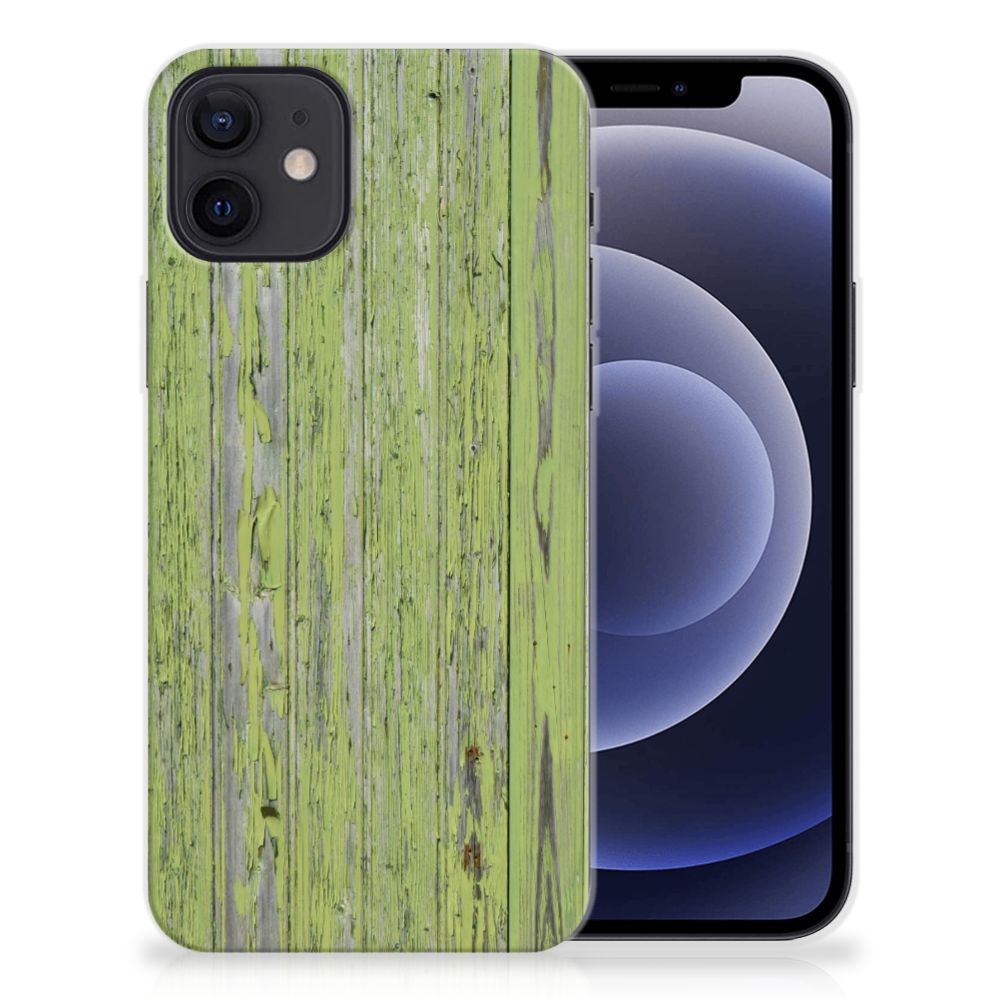 iPhone 12 | 12 Pro (6.1) Bumper Hoesje Green Wood