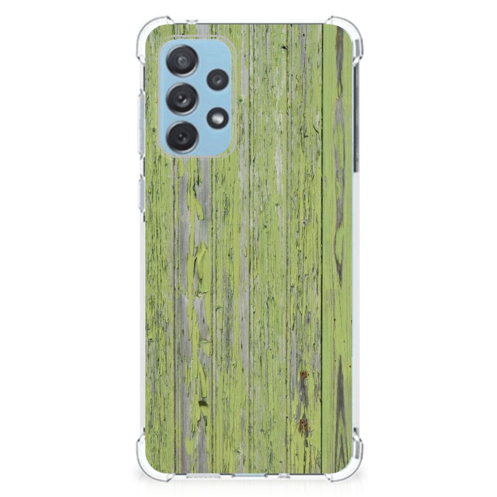 Samsung Galaxy A73 Stevig Telefoonhoesje Green Wood
