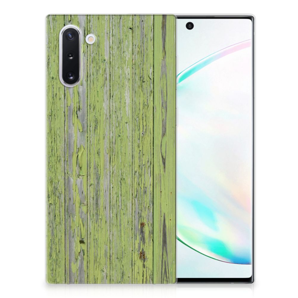 Samsung Galaxy Note 10 Bumper Hoesje Green Wood