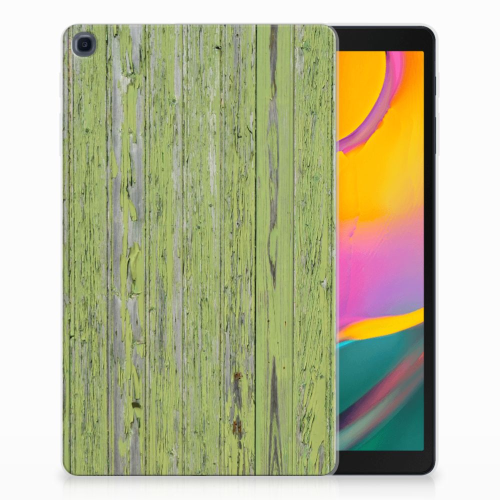 Samsung Galaxy Tab A 10.1 (2019) Silicone Tablet Hoes Green Wood