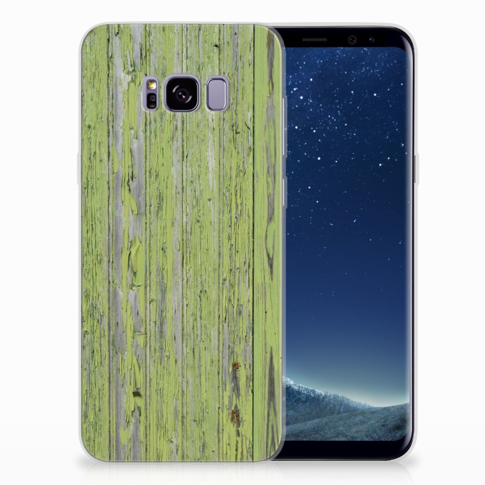 Samsung Galaxy S8 Plus Bumper Hoesje Green Wood