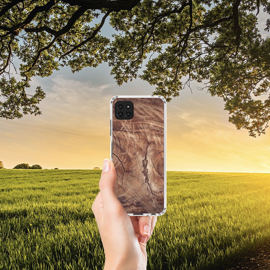 Samsung Galaxy A22 5G Stevig Telefoonhoesje Tree Trunk