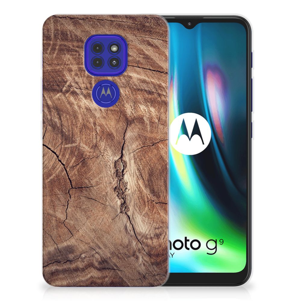 Motorola Moto G9 Play | E7 Plus Bumper Hoesje Tree Trunk