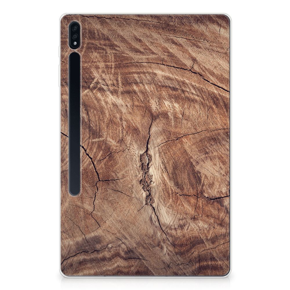 Samsung Galaxy Tab S7 Plus Silicone Tablet Hoes Tree Trunk