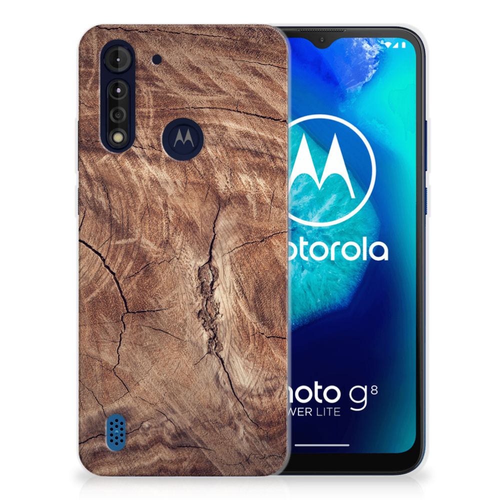 Motorola Moto G8 Power Lite Bumper Hoesje Tree Trunk