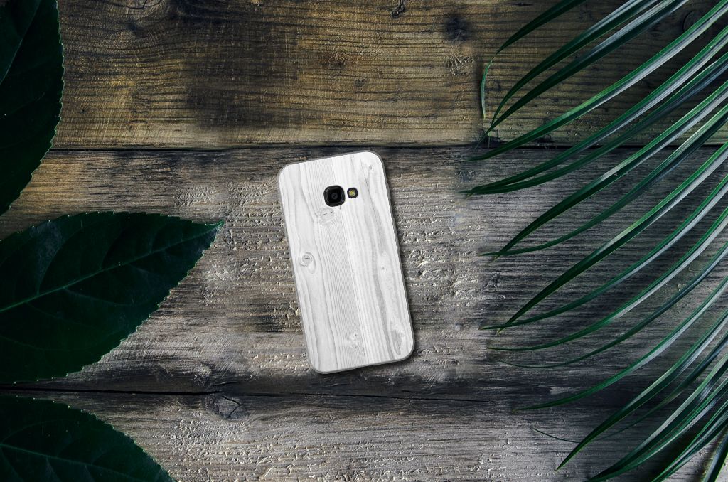 Samsung Galaxy Xcover 4 | Xcover 4s Bumper Hoesje White Wood