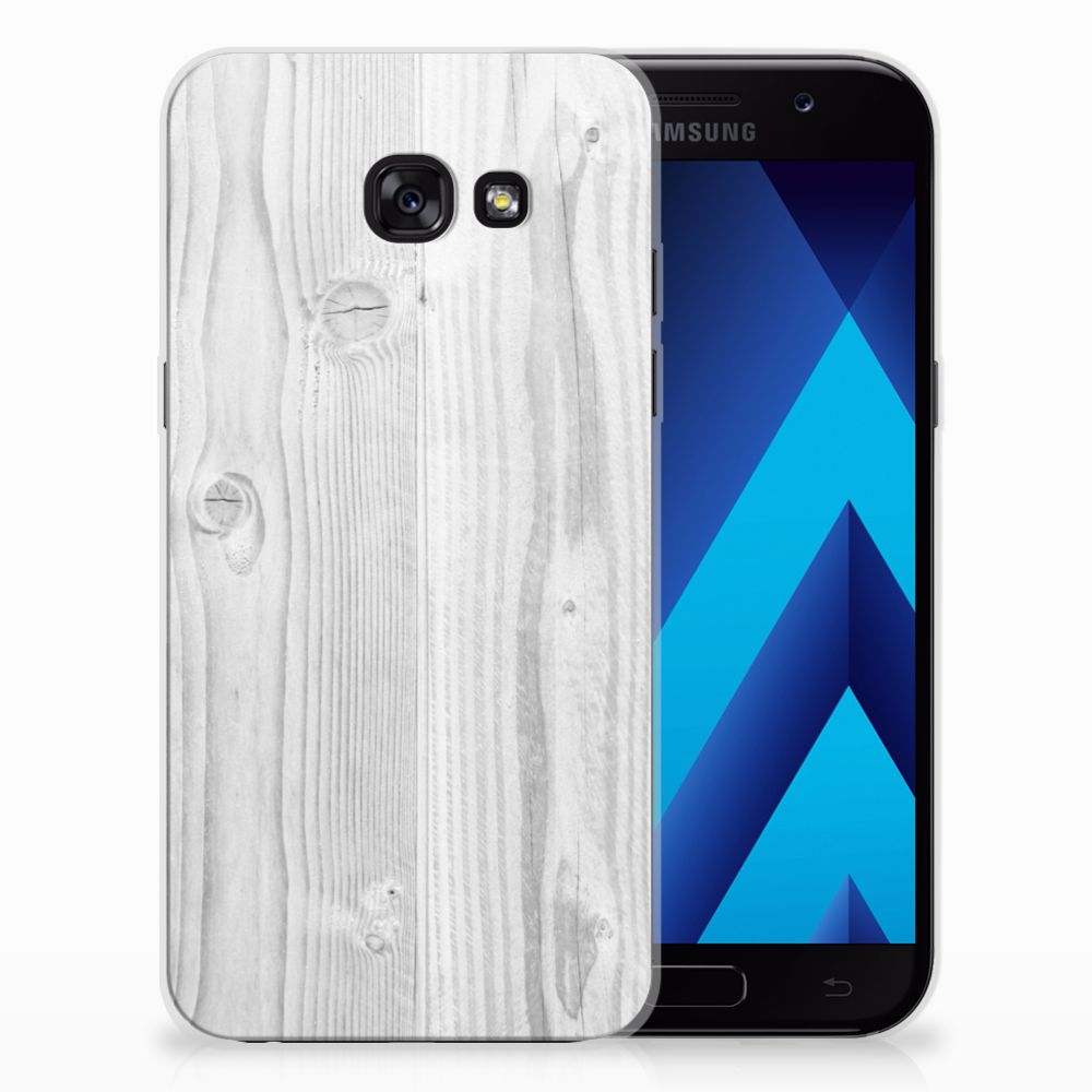 Samsung Galaxy A5 2017 Bumper Hoesje White Wood