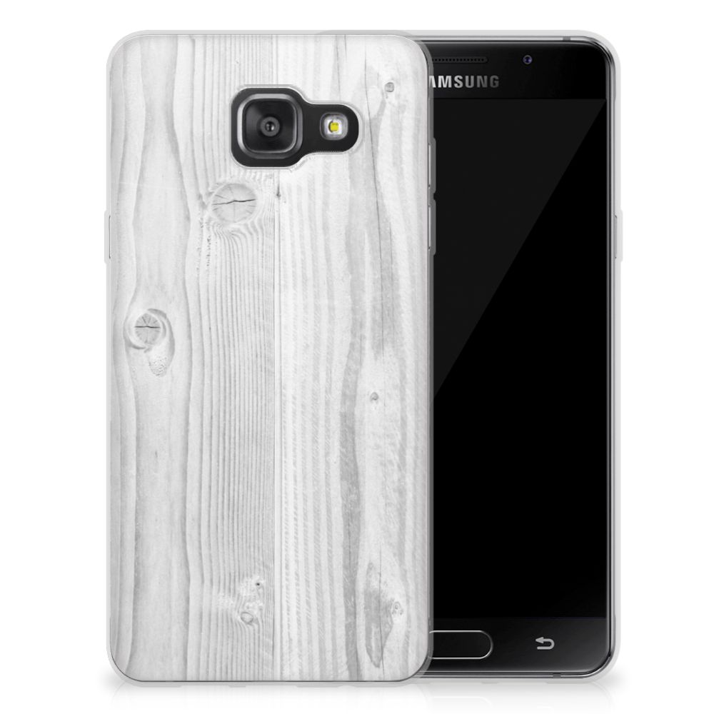 Samsung Galaxy A3 2016 Bumper Hoesje White Wood