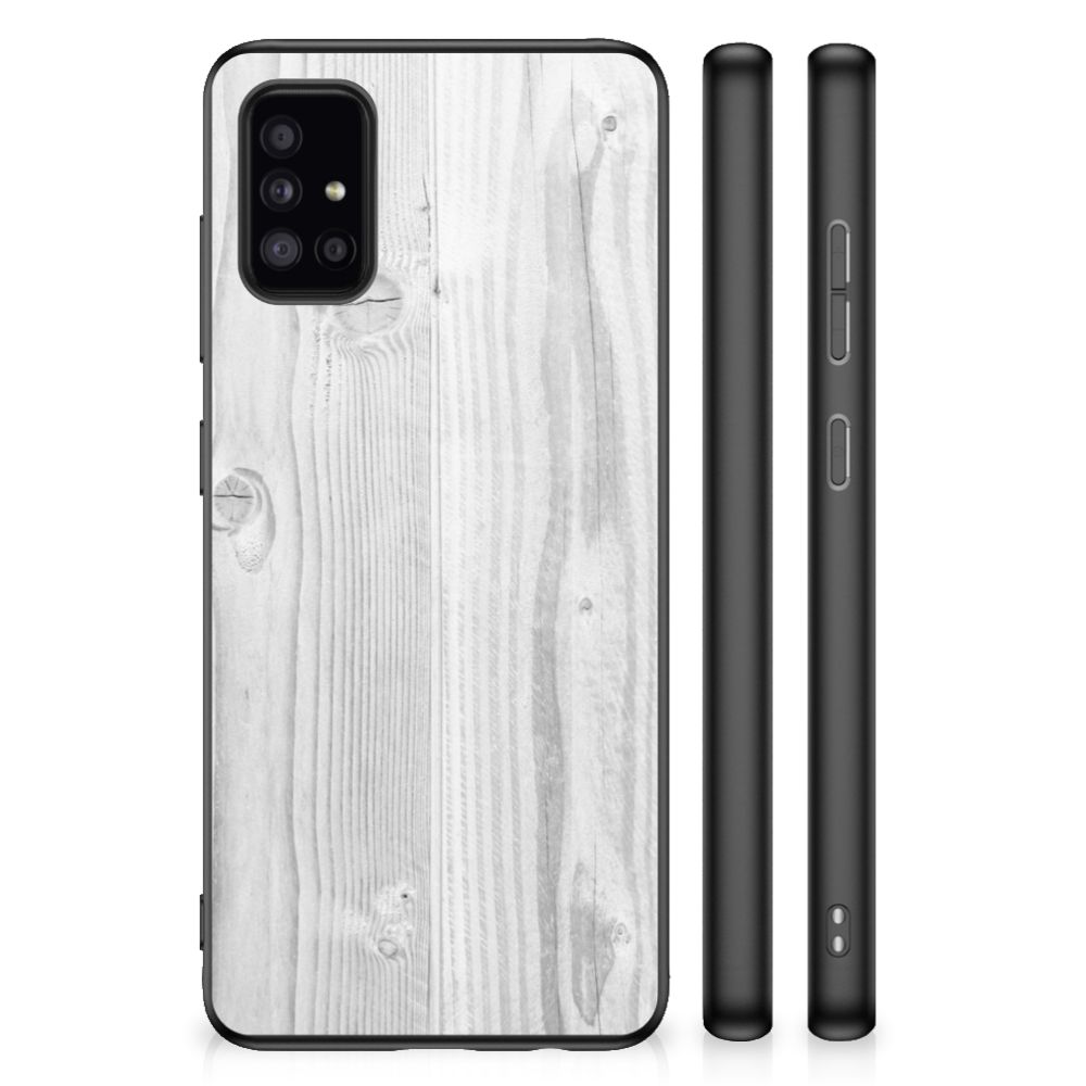 Samsung Galaxy A51 Grip Case White Wood