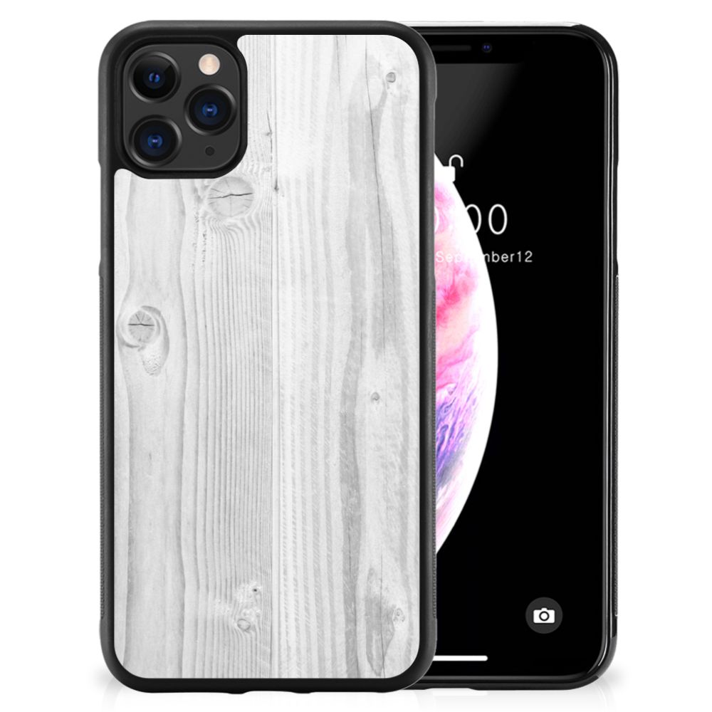Apple iPhone 11 Pro Max Grip Case White Wood