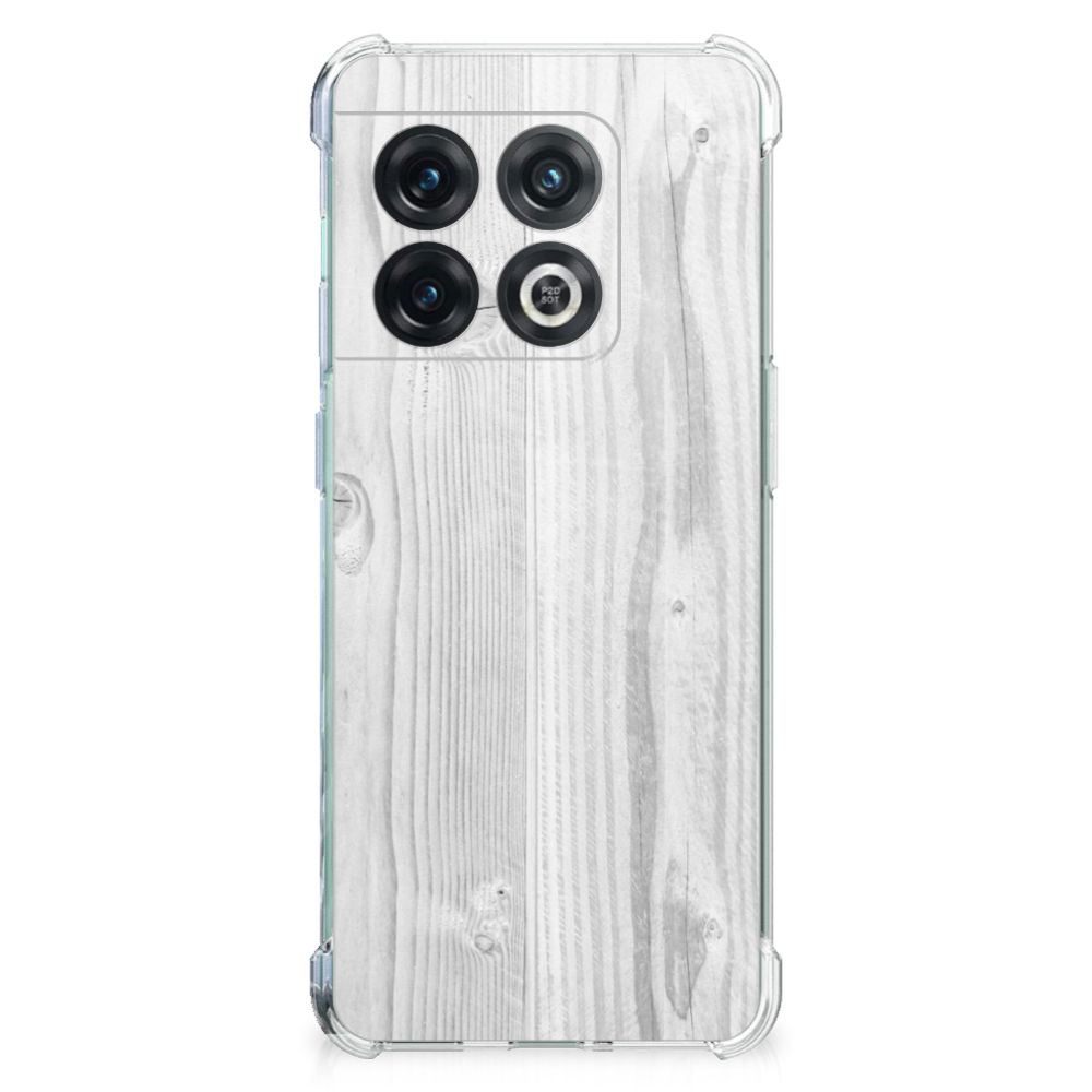 OnePlus 10 Pro Stevig Telefoonhoesje White Wood