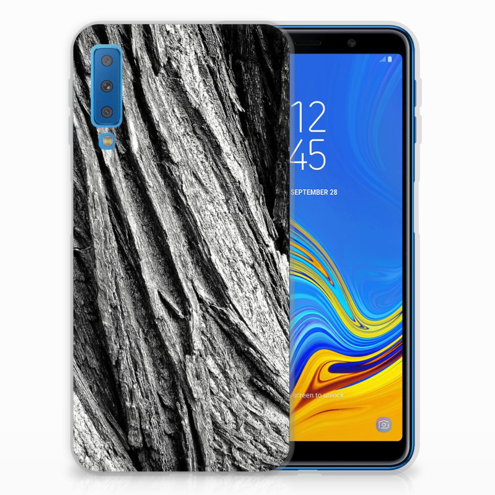 Bumper Hoesje Samsung Galaxy A7 (2018) Boomschors Grijs