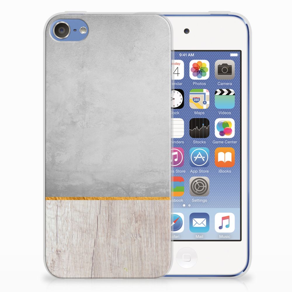 Apple iPod Touch 5 | 6 Bumper Hoesje Wood Concrete