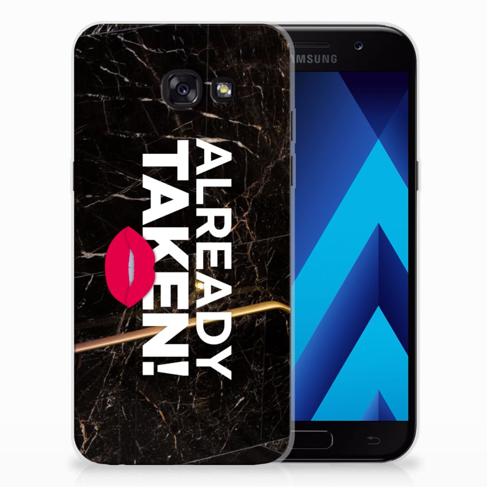 Samsung Galaxy A5 2017 Siliconen hoesje met naam Already Taken Black