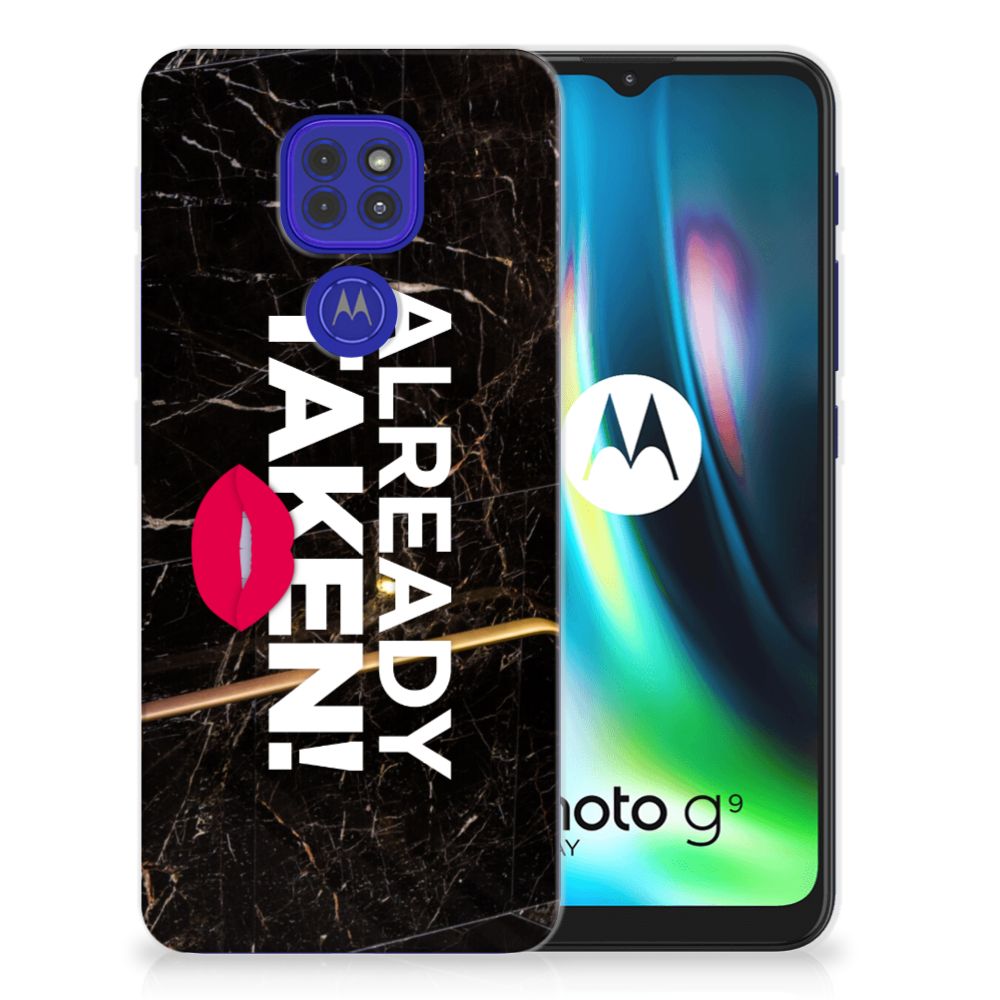 Motorola Moto G9 Play | E7 Plus Siliconen hoesje met naam Already Taken Black