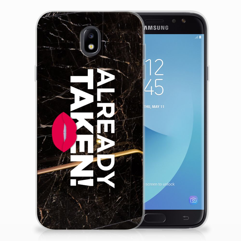 Samsung Galaxy J7 2017 | J7 Pro Siliconen hoesje met naam Already Taken Black