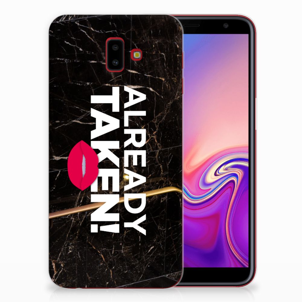 Samsung Galaxy J6 Plus (2018) Siliconen hoesje met naam Already Taken Black