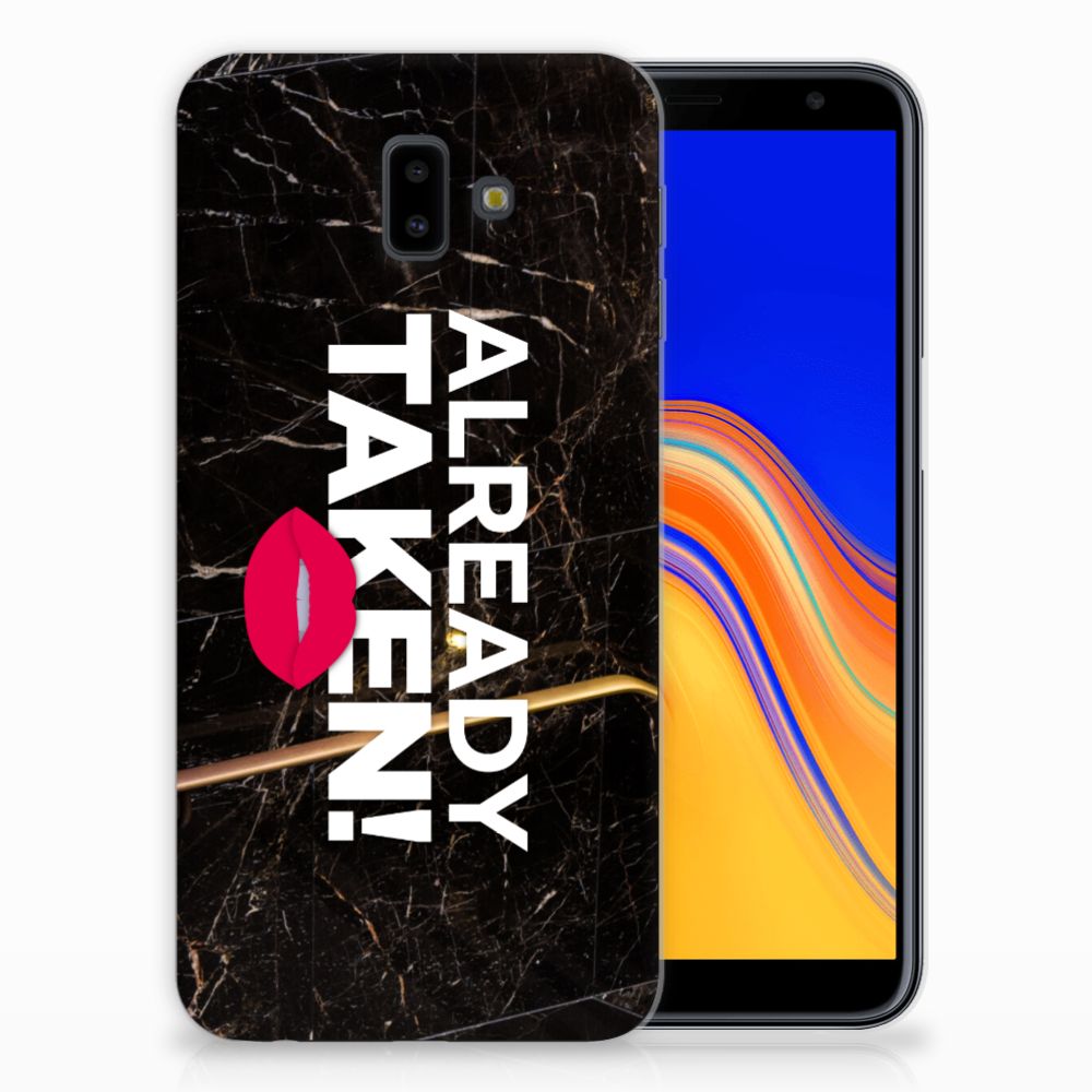 Samsung Galaxy J6 Plus (2018) Siliconen hoesje met naam Already Taken Black