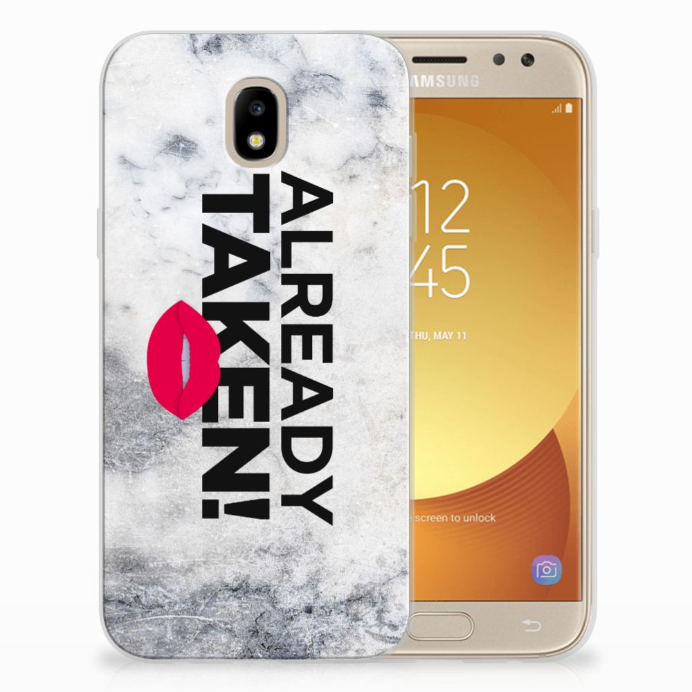 Samsung Galaxy J5 2017 Siliconen hoesje met naam Already Taken White