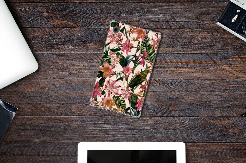 Samsung Galaxy Tab A9 Siliconen Hoesje Flowers
