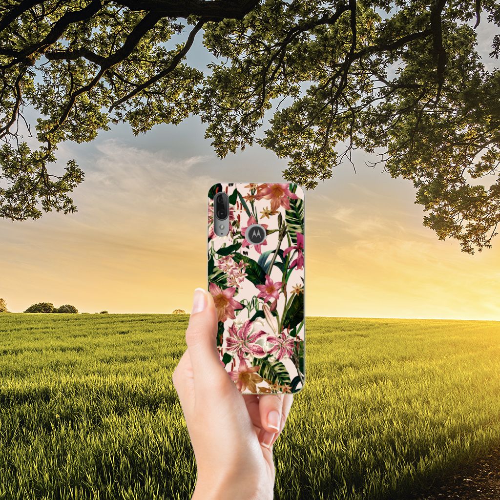Motorola Moto E6 Plus TPU Case Flowers