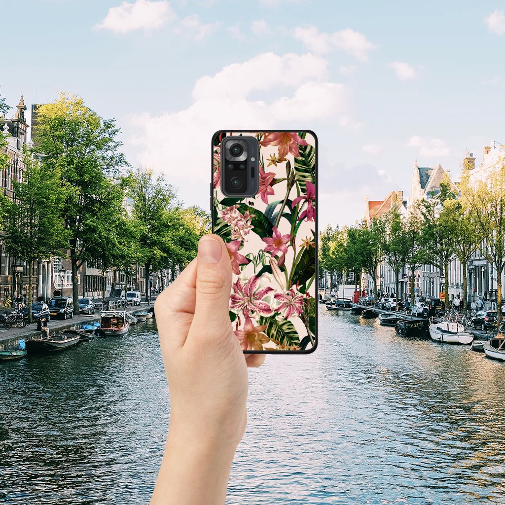 Xiaomi Redmi Note 10 Pro Bloemen Hoesje Flowers