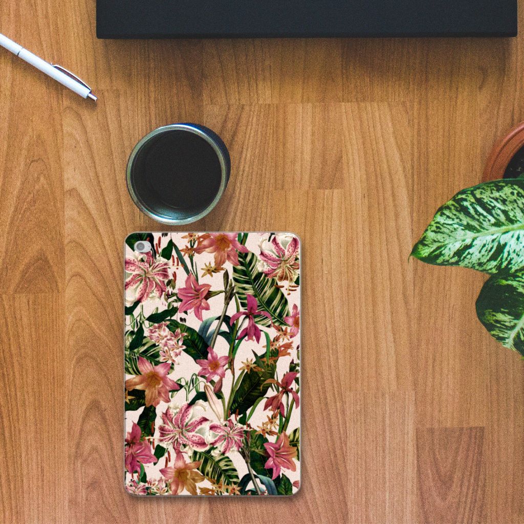 Apple iPad Mini 4 | Mini 5 (2019) Siliconen Hoesje Flowers