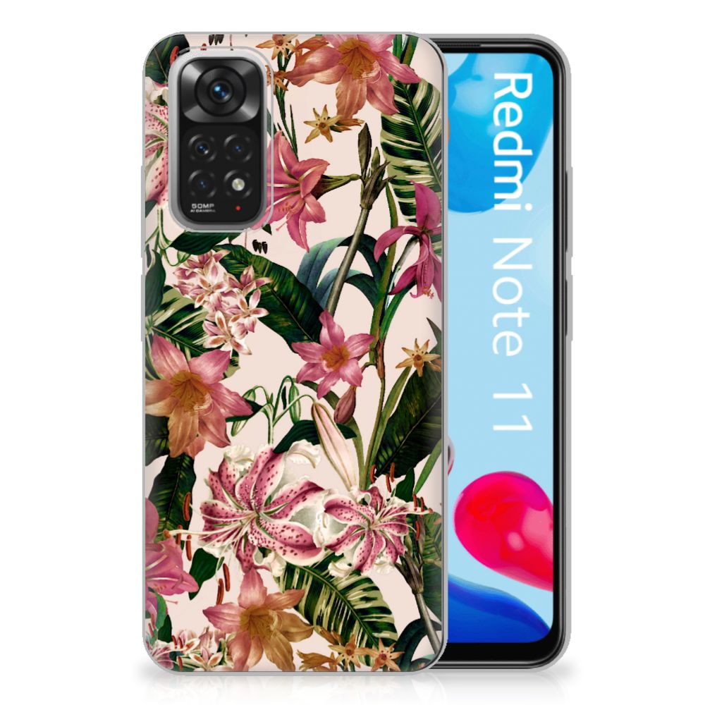 Xiaomi Redmi 10 | Redmi Note 11 4G TPU Case Flowers