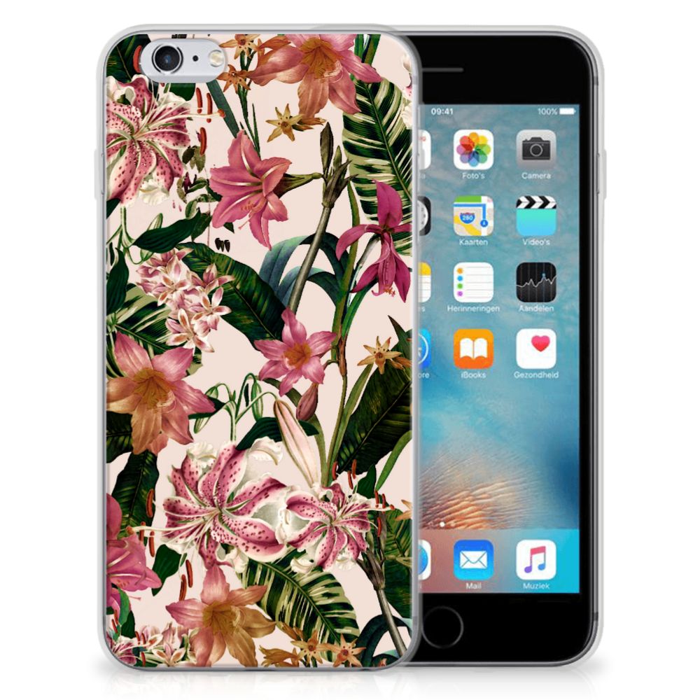 Apple iPhone 6 | 6s Uniek TPU Hoesje Flowers