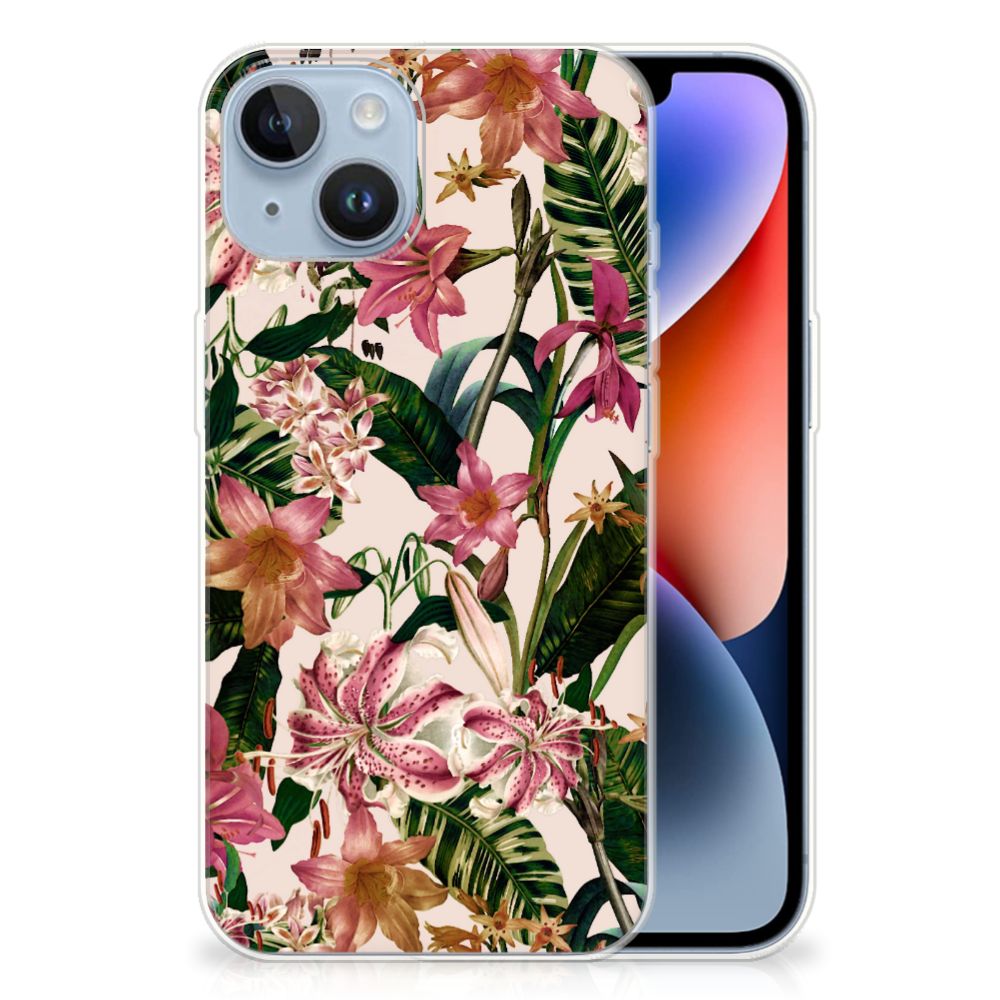 Apple iPhone 14 TPU Case Flowers
