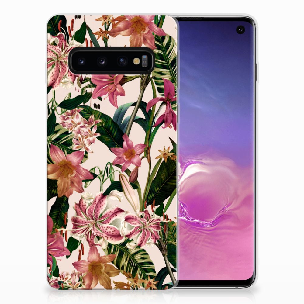 Samsung Galaxy S10 TPU Case Flowers