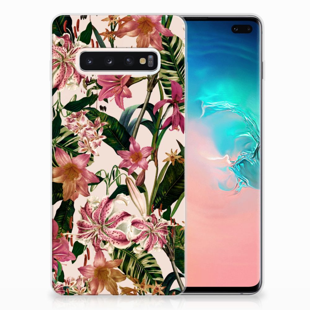 Samsung Galaxy S10 Plus TPU Case Flowers